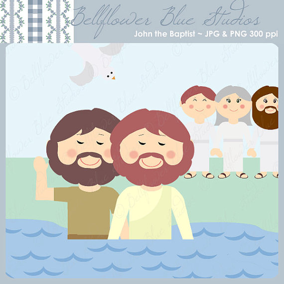 John the Baptist Digital Clipart.