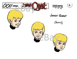 Details about JONNY QUEST MODEL SHEET PRINT Hanna Barbera.