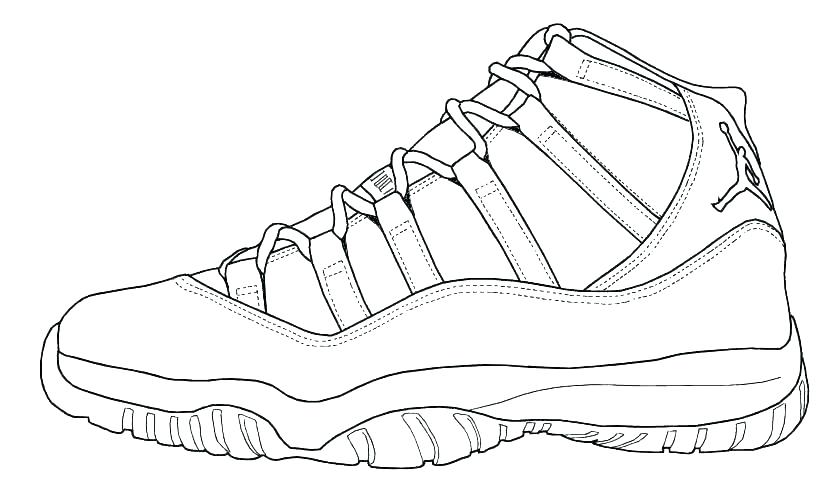 Jordan Retro 12 Coloring Pages.