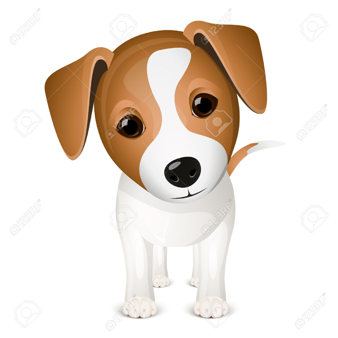 Dog clipart jack russel.