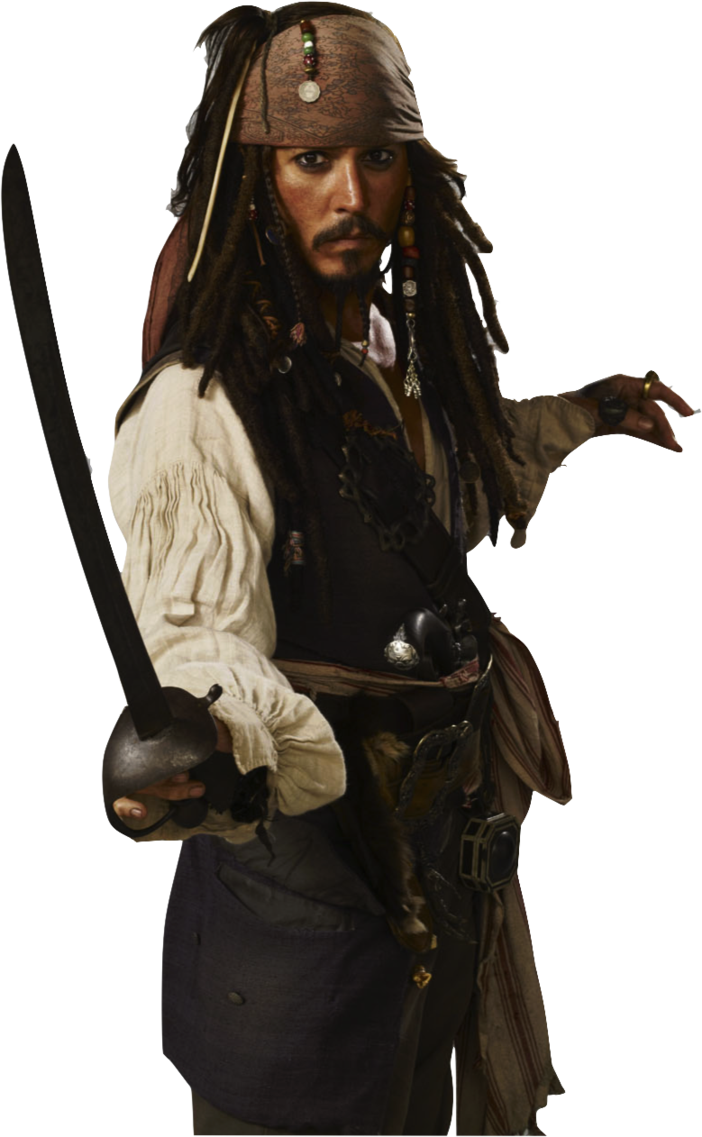 Captain Jack Sparrow PNG Transparent Images.