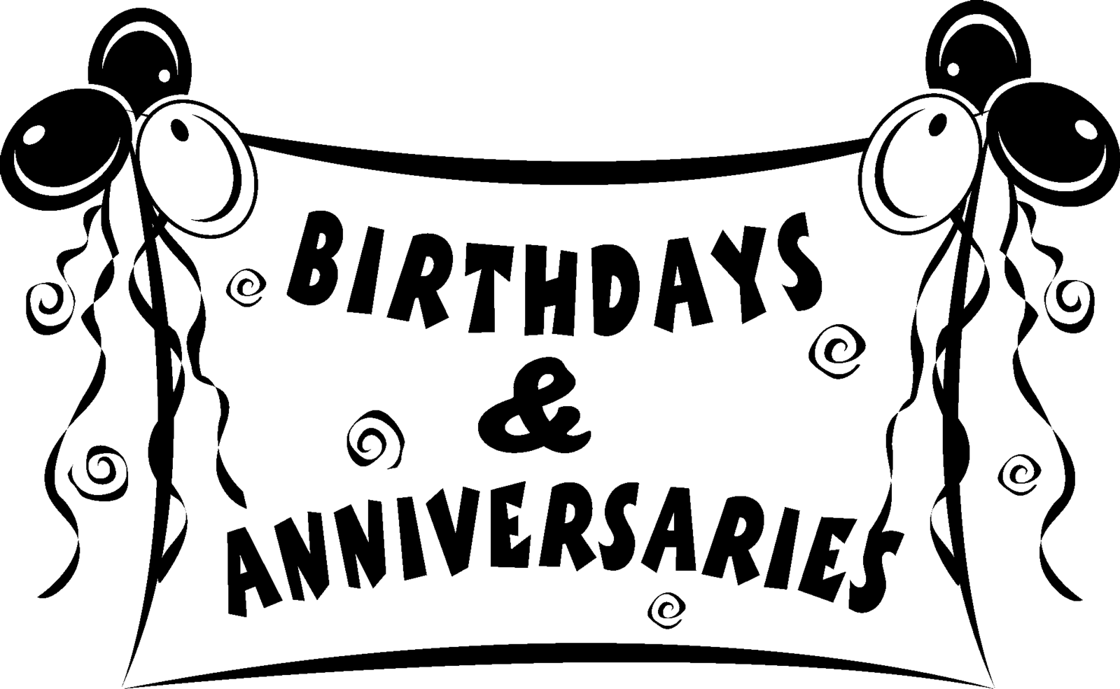 Birthdays And Anniversaries Clipart.