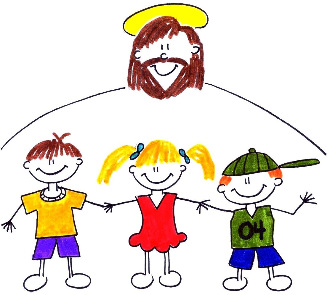 Jesus Playing With Children Clipart.