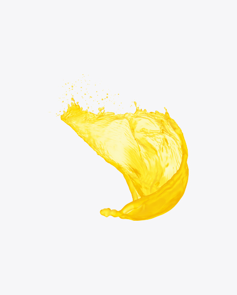 Download Orange Juice Splash Transparent PNG on Yellow Images 360°.