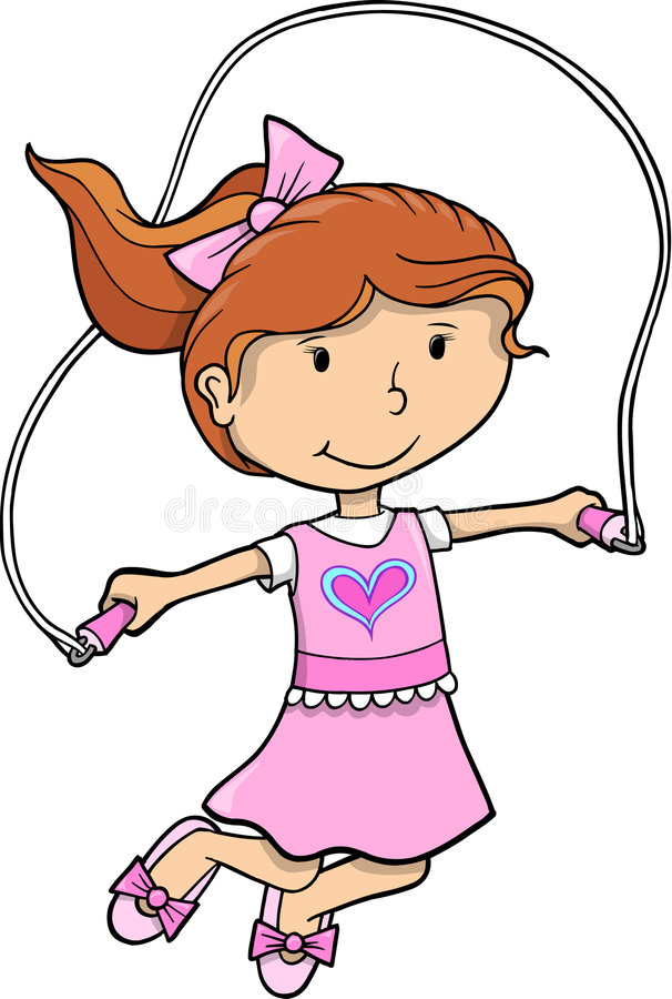 Jump Rope Stock Illustrations.