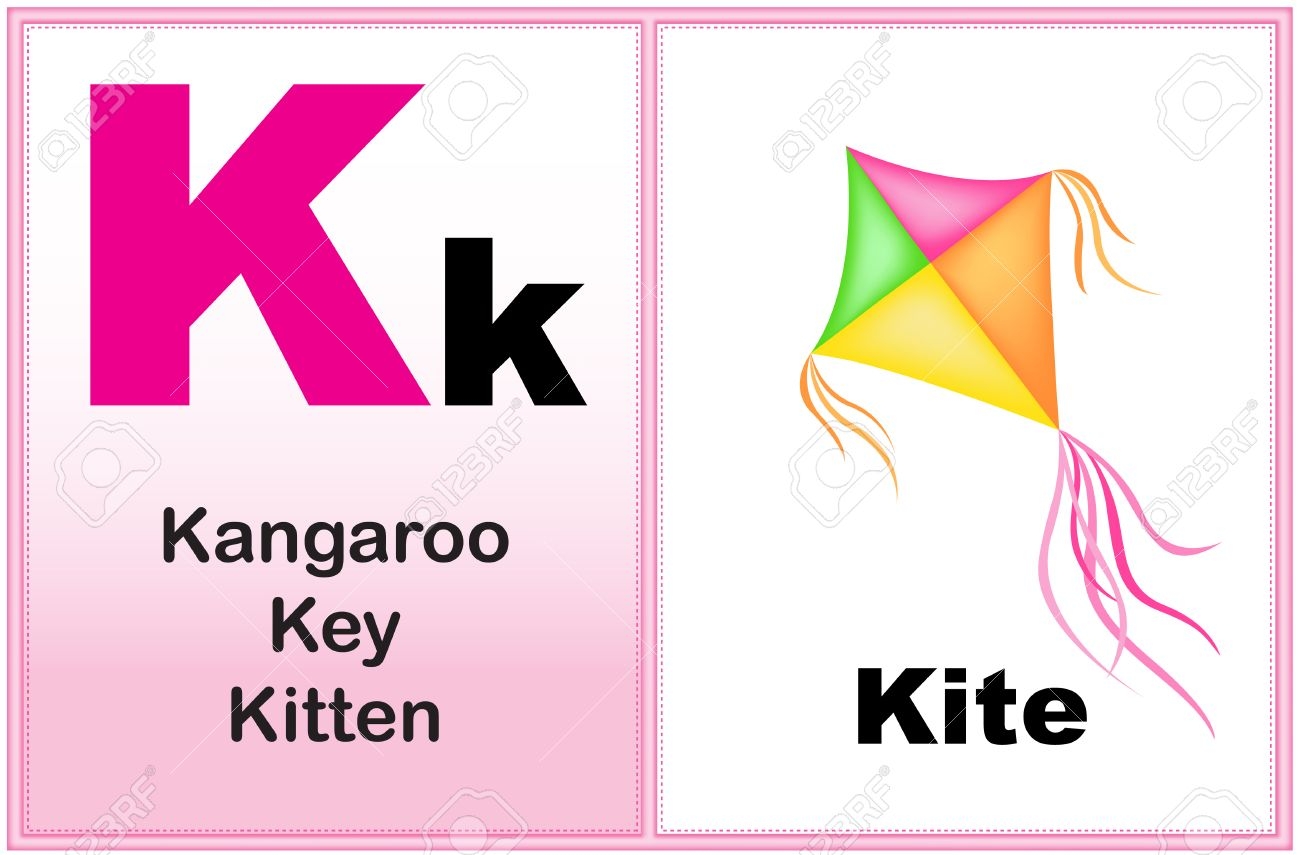 Cute Letter K Clipart.