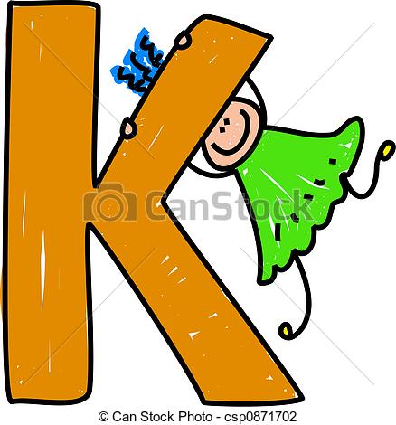 Letter k clip art.