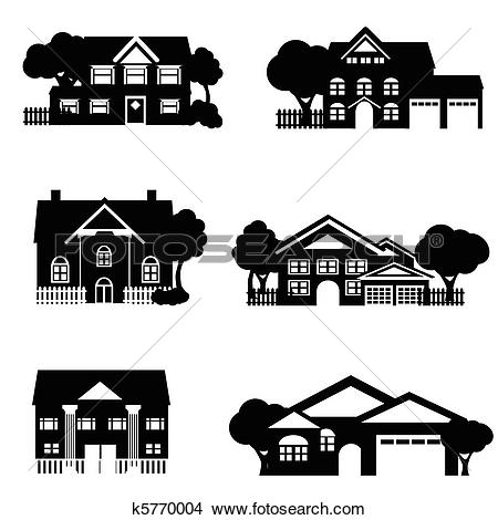 Single family Clipart Illustrations. 2,398 single family clip art.