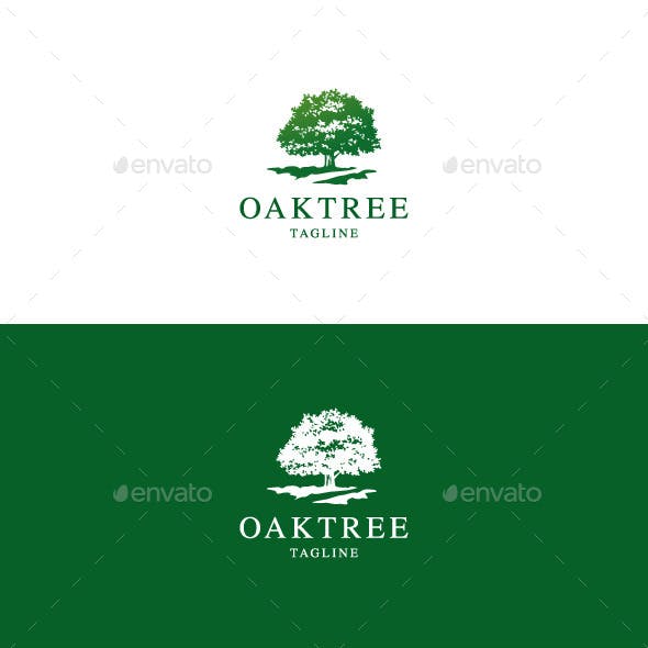 Oak Tree Logo Graphics, Designs & Templates from GraphicRiver.