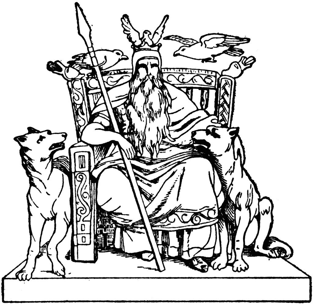 Odin clipart.