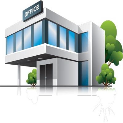 Small office building clipart.