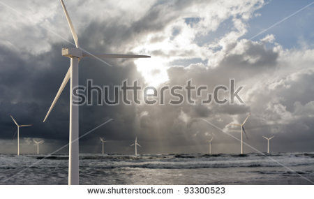 Offshore Wind Farm Stock Photos, Royalty.