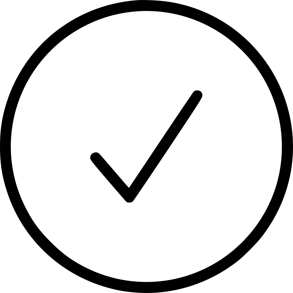 Check Complete Alright Ok Tick Test Circle Button Svg Png.