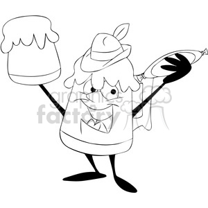 Oktoberfest clipart black and white, Oktoberfest black and.