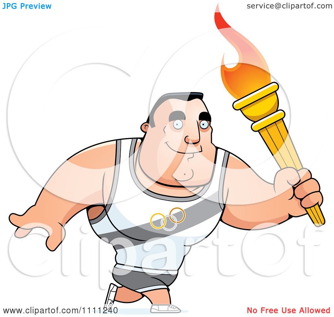 Clipart Buff Olympic Athlete.