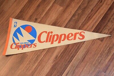 Vintage San Diego Clippers NBA Full Size Pennant basketball flag Los  Angeles old.