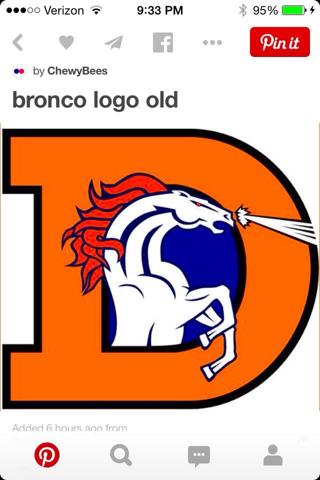 The Favorite Old Denver Broncos team logo.