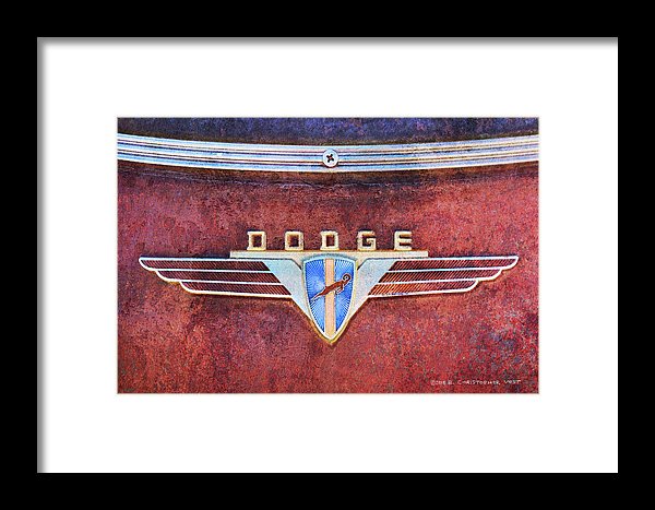 Old Dodge Ram Logo Vintage Framed Print.