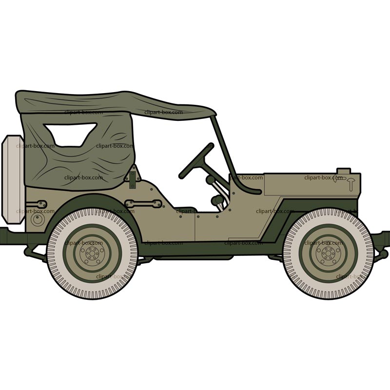 Army jeep clipart.