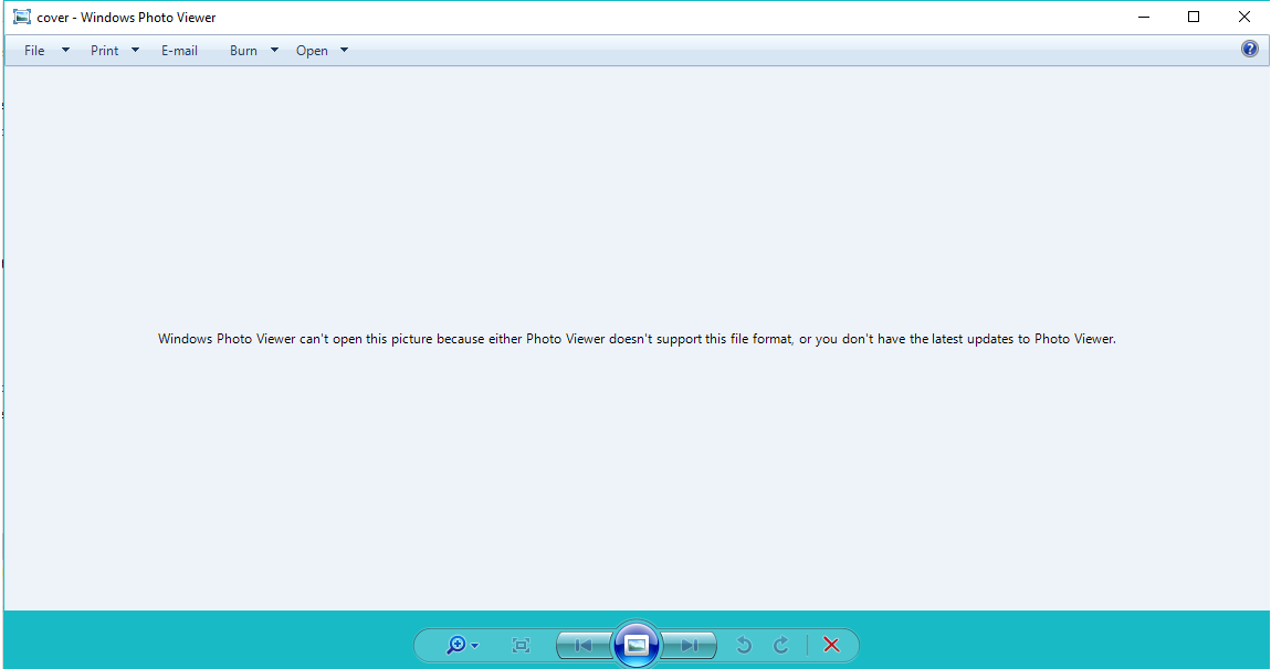 How to fix \'Windows Photo Viewer can\'t open this picture.