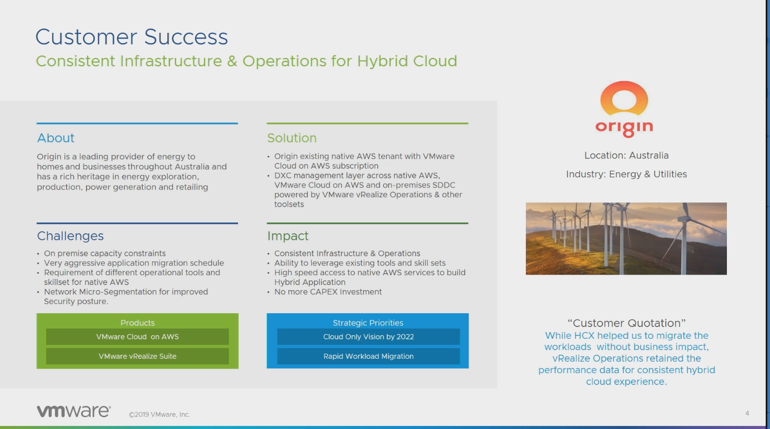 Origin Energy pilots VMware Cloud on AWS.