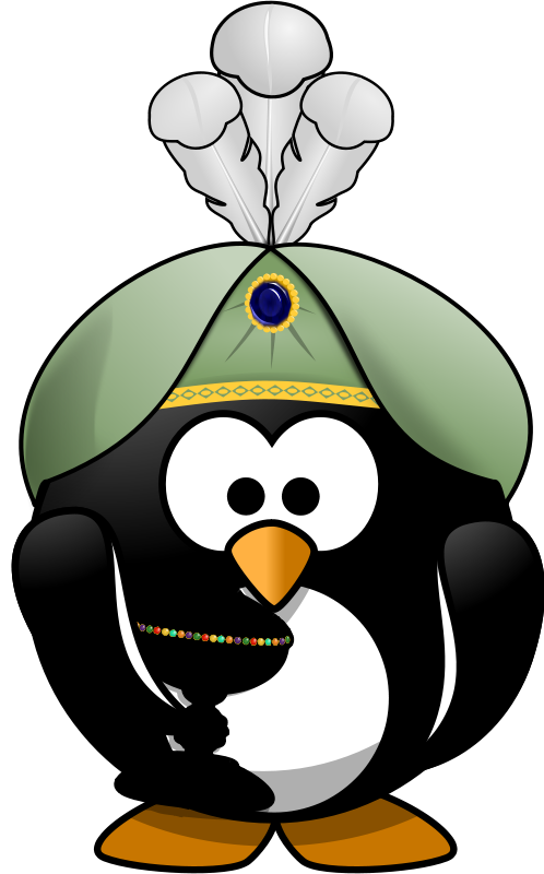 Free Clipart: Oriental Penguin 2.