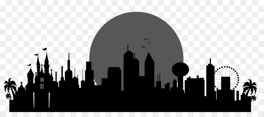 City Skyline Silhouette clipart.