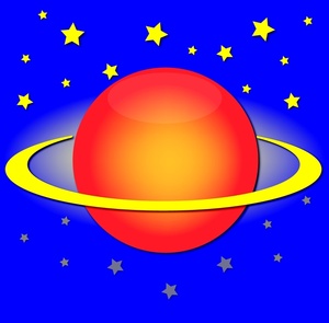 Outer Space Planets Clipart.