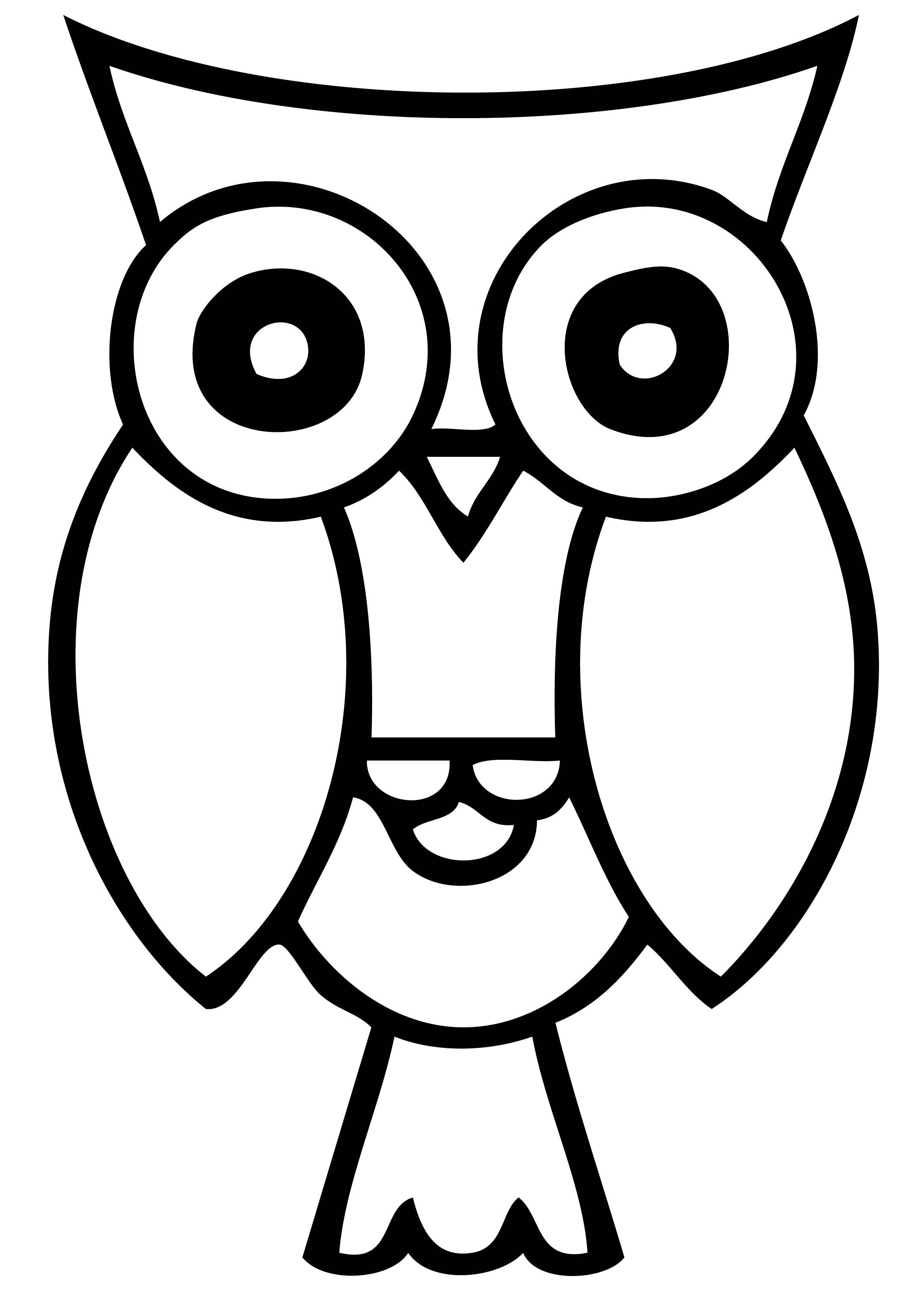 Download Free png Owl clipart black and white free.