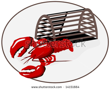 Lobster Trap Stock Images, Royalty.