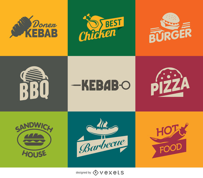 Fast Food Logos.