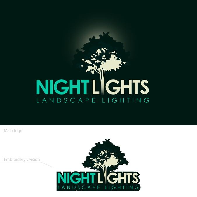 Landscape Lighting Logo Design.