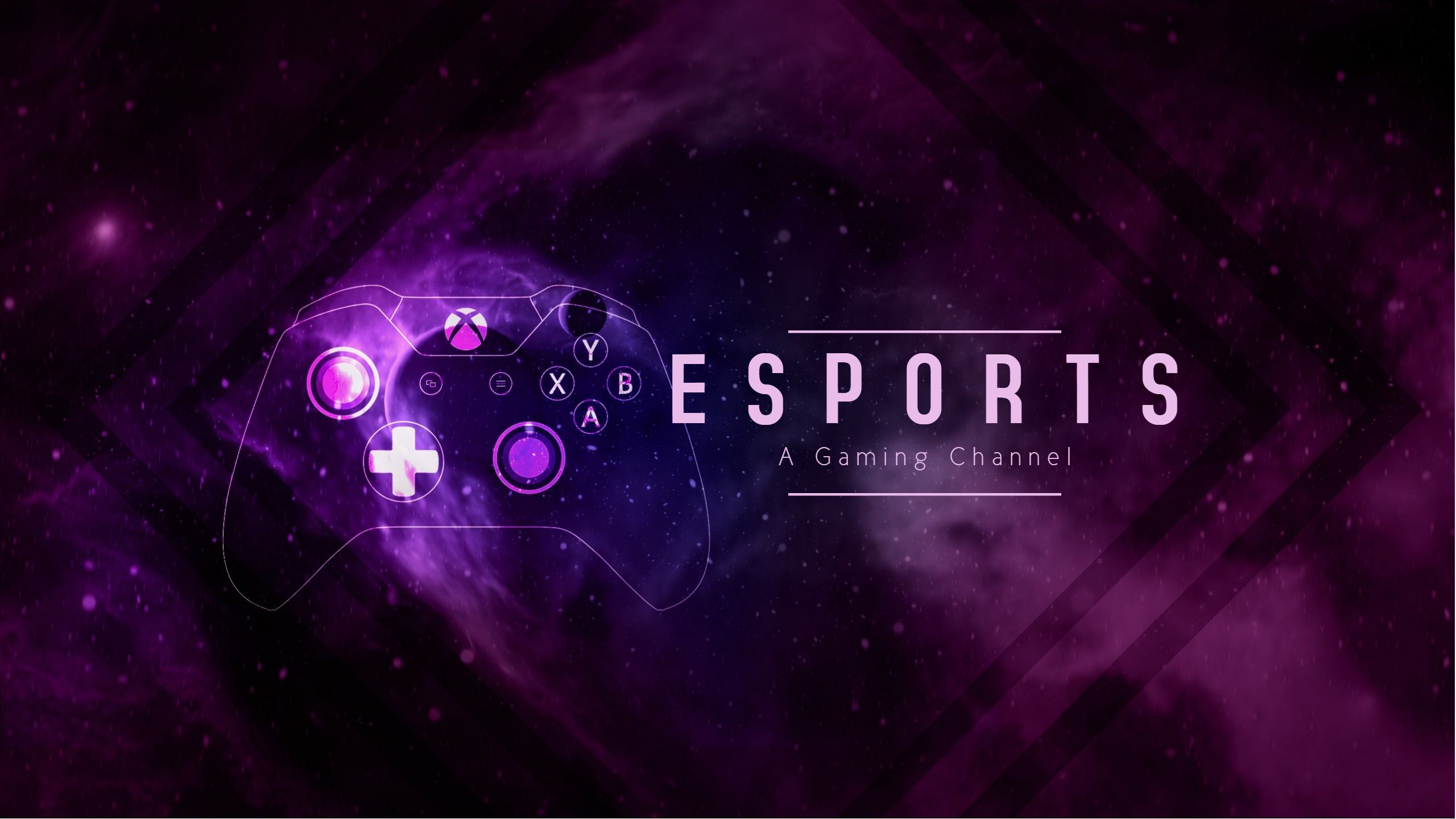 Esports YouTube gaming cover art template design..