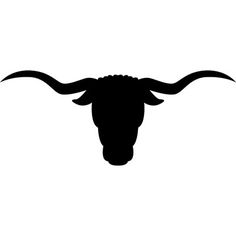 Longhorn Steer Head Silhouette Wall Art Magnetic Memo.