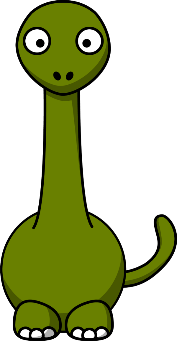 dinosaur cartoon long neck.