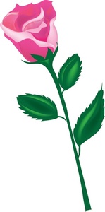 Long stem rose clipart 2 » Clipart Station.