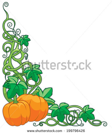 Pumpkin Vine Stock Images, Royalty.