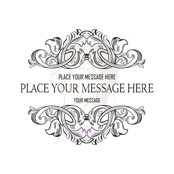 Flourish Border Filigree Graphics Clipart Digital Frame Baroque.