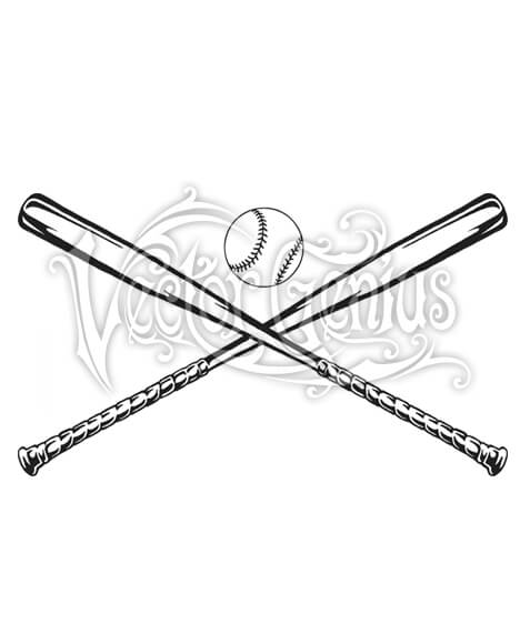 Sports ClipArt Baseball Bat StockArt.