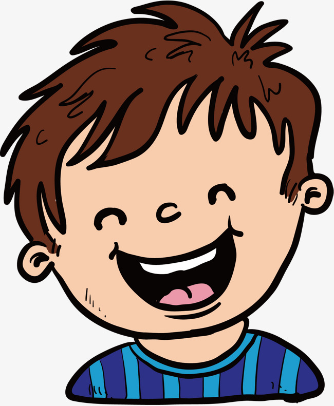 Laughing Boy Vector, Hand, Short Hair, L #199497.