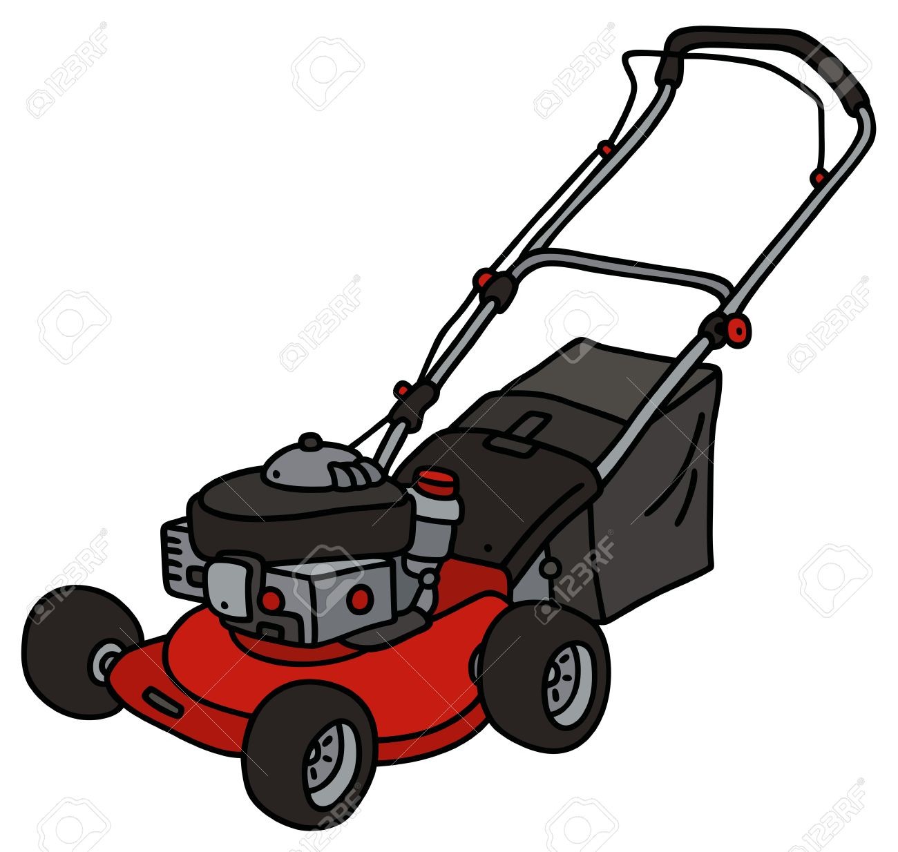 Lawnmower clipart lawn work, Lawnmower lawn work Transparent.