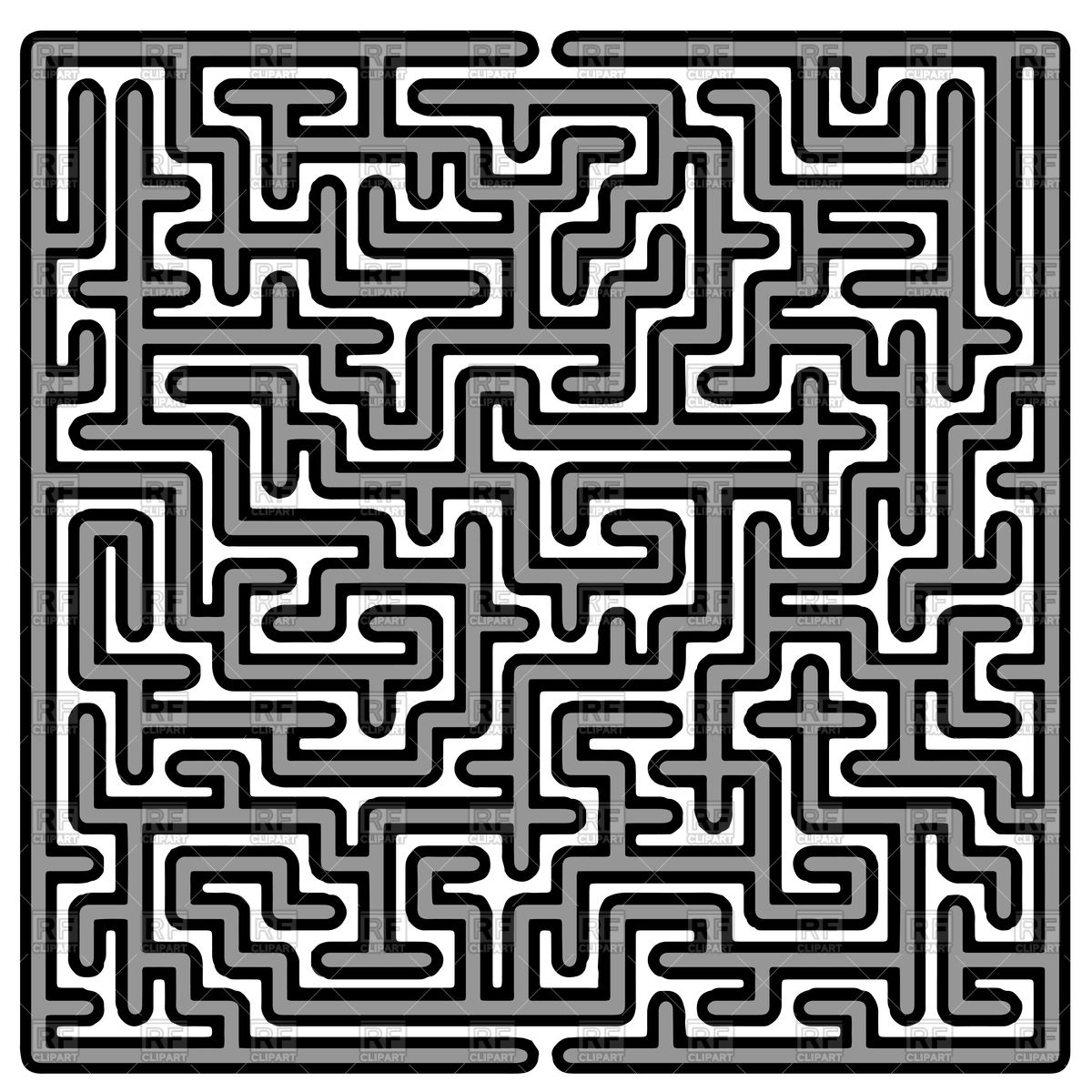 Labyrinth on white background Vector Image #94764.