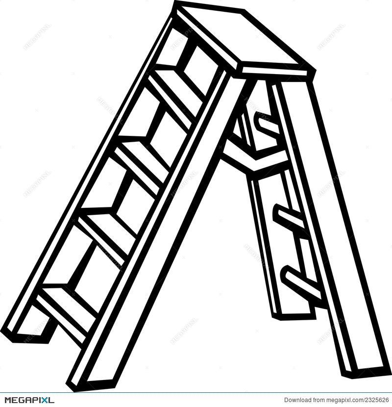 Step Ladder Vector Illustration Illustration 2325626.