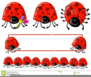 Free Ladybug Border Clipart.