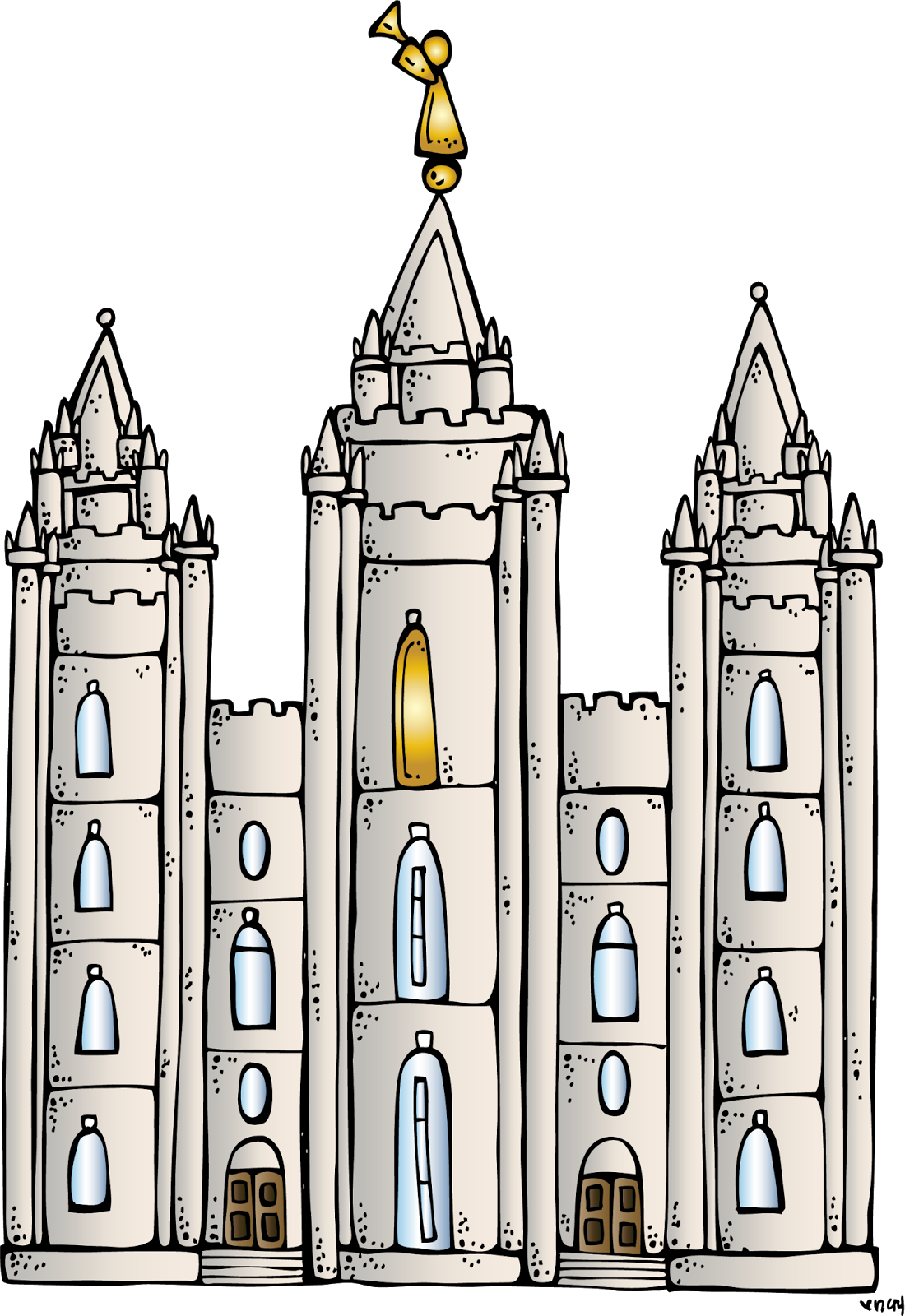 Salt Lake Temple Clipart.