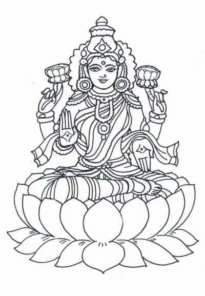 Goddess Laxmi Clipart Hd.