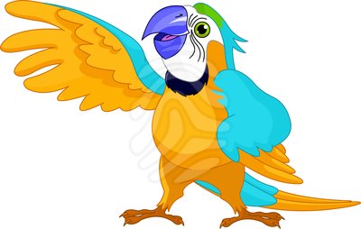 Pet Parrot Clipart.