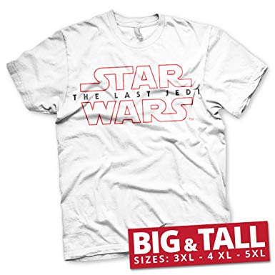 Star Wars Officially Licensed The Last Jedi Logo 3XL,4XL,5XL.