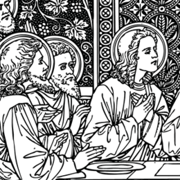 Last Supper clipart.