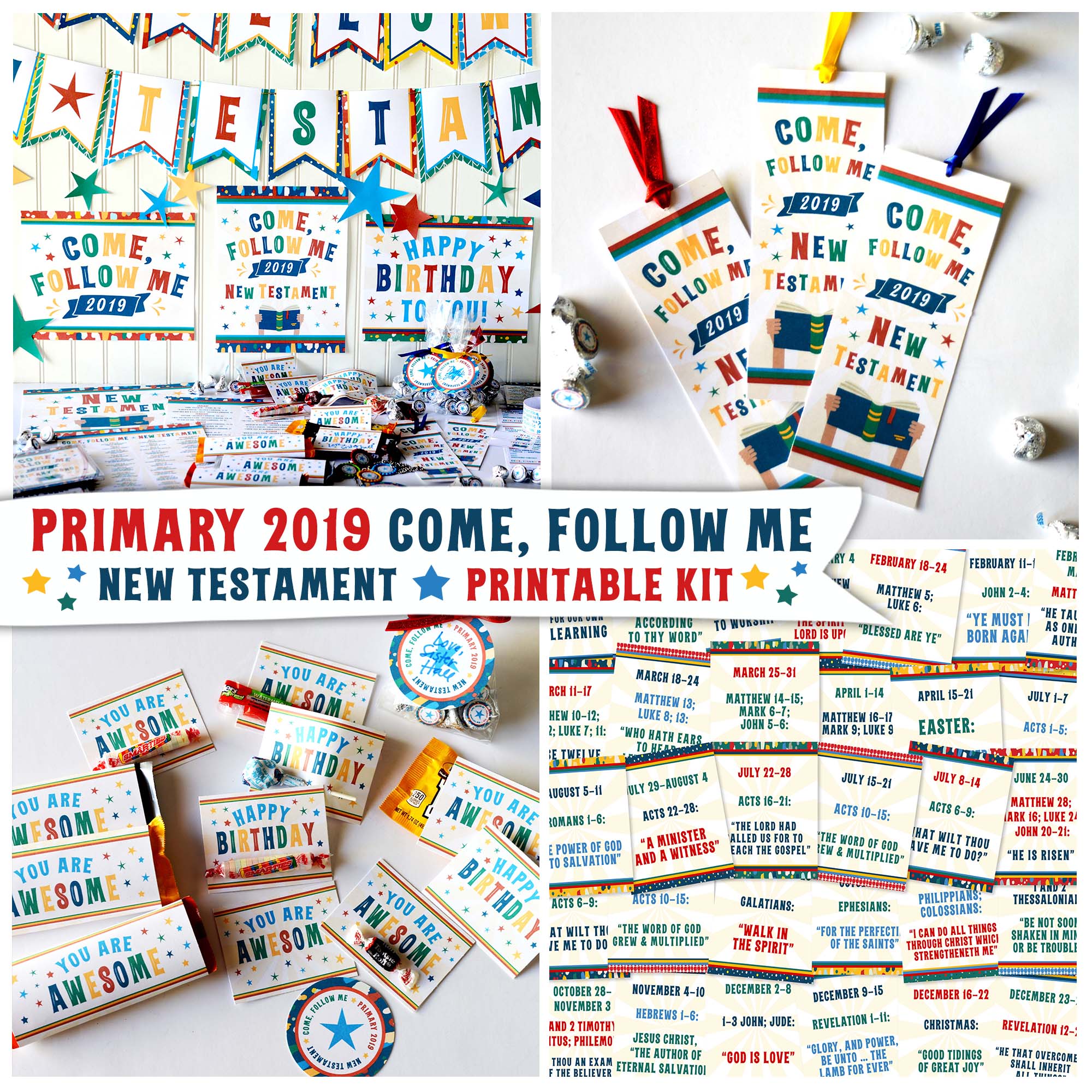 2019 Primary Come, Follow Me New Testament Printable Kit.